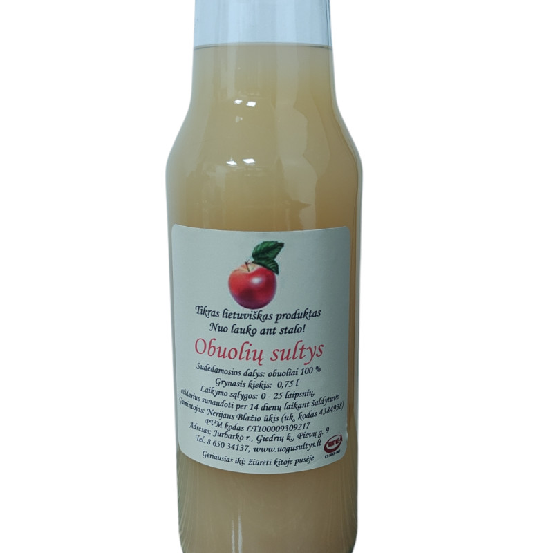 Obuolių sultys 0,75 l