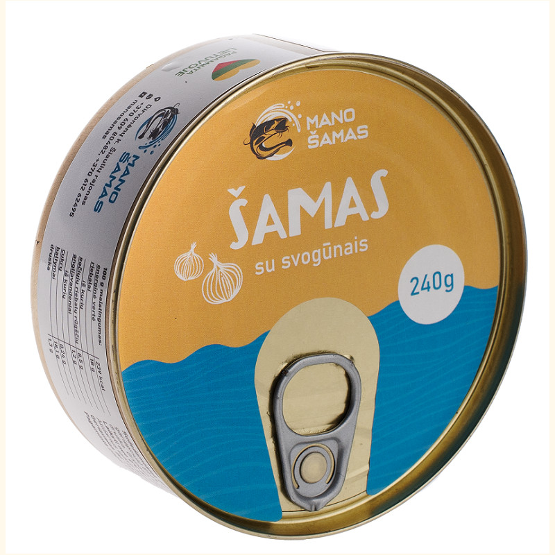 Šamo konservai su kepintais svogūnais