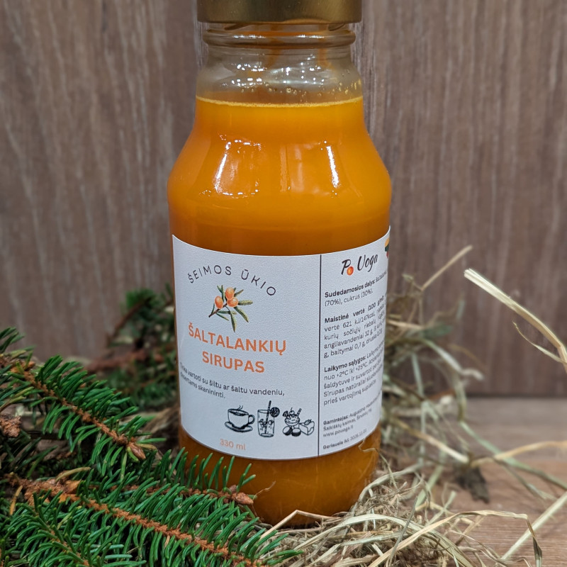 Šaltalankių sirupas 330 ml