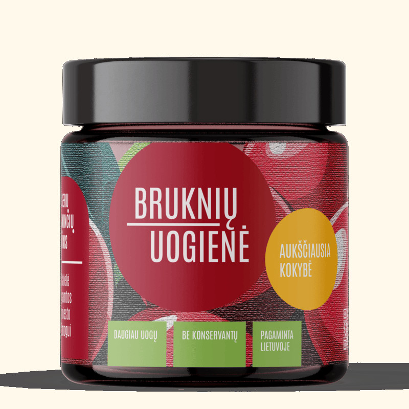 Bruknių uogienė, 230g