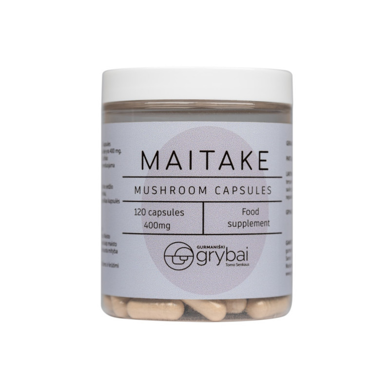 Maitake grybų miltelių kapsulės