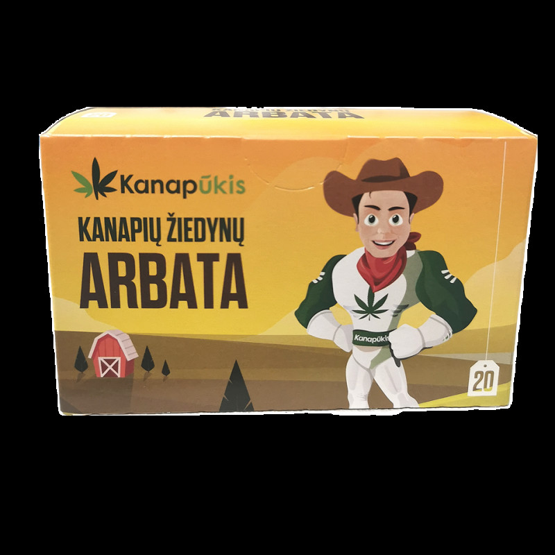 Kanapių žiedynų arbata pakeliuose 30 g