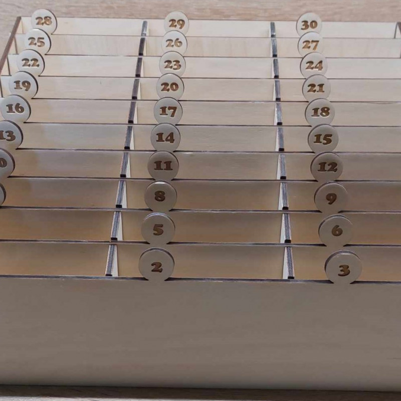 Telefono dėžutė 30 sk su numeracija