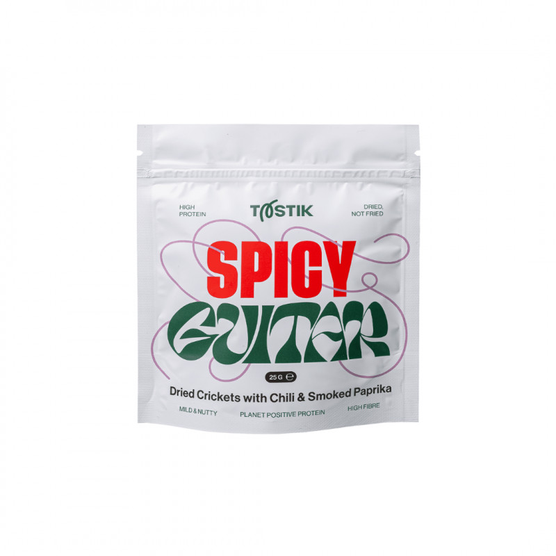 Džiovinti svirpliai (čili pipirais ir rūkyta paprika)