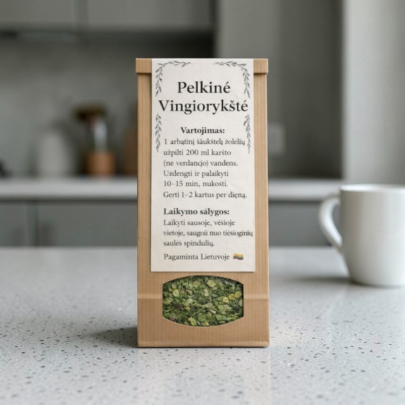 Pelkinės  Vingiorykštės Arbata -25 g