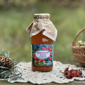 Erškėtuogių vaisių (Rosa rugosa & Rosa canina) sirupas, 300 ml
