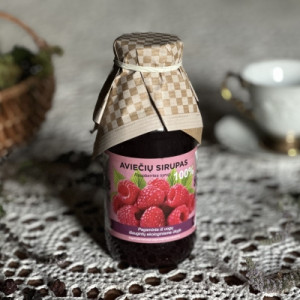 Aviečių (Rubus idaeus L.) sirupas, 300 ml