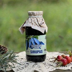 Melsvauogio sausmedžio (Lonicera caerulea) sirupas, 300 ml