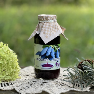 Becukrė melsvauogio sausmedžio (Lonicera caerulea) tyrė, 300 ml 