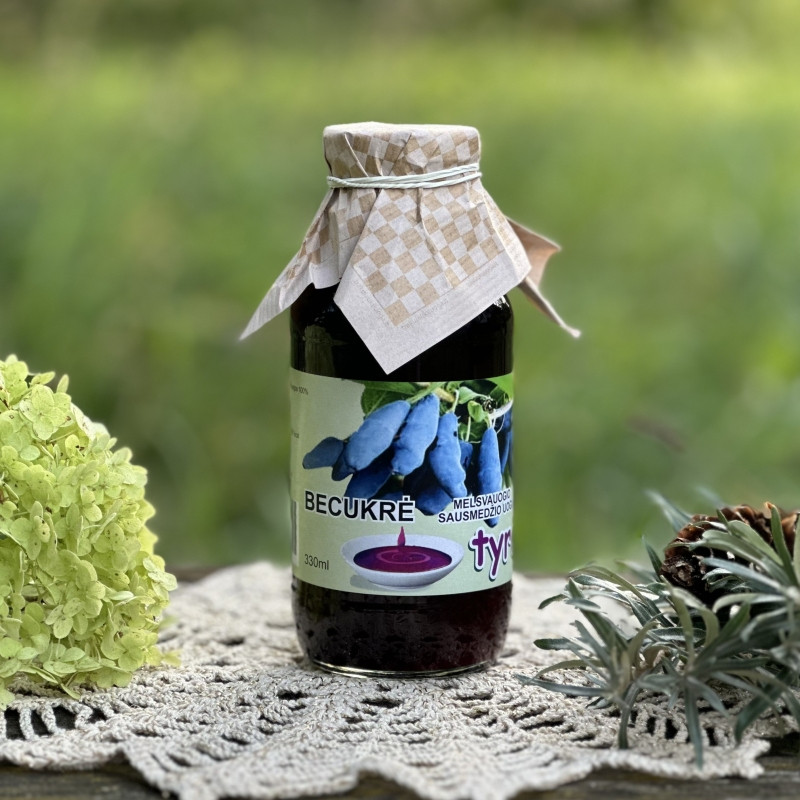 Becukrė melsvauogio sausmedžio (Lonicera caerulea) tyrė, 300 ml 