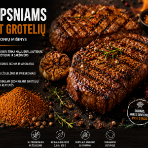 Prieskonių mišinys kepsniams ant grotelių