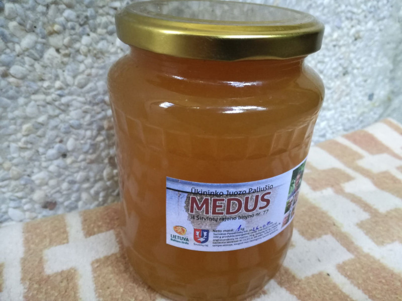 Pievų skystas vasaros medus 1 kg (2026 m. liepos mėn.)