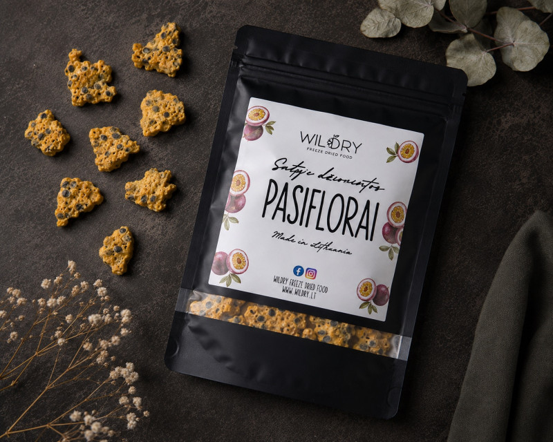 Liofilizuoti pasiflorai, 30 g