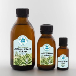 Juodųjų sezamų aliejus - 100 ml