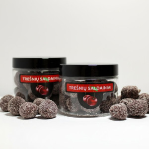 Trešnių saldainiai, be pridėtinio cukraus - 100 gr.