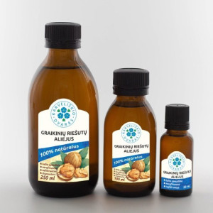 Graikinių riešutų aliejus - 100 ml