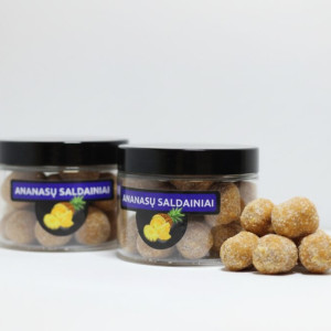 Ananasų saldainiai, be pridėtinio cukraus - 100 gr.