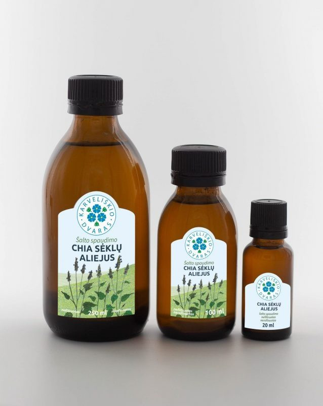 Chia sėklų aliejus - 100 ml