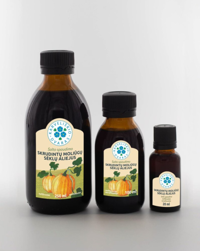 Skrudintų moliūgų aliejus - 100 ml