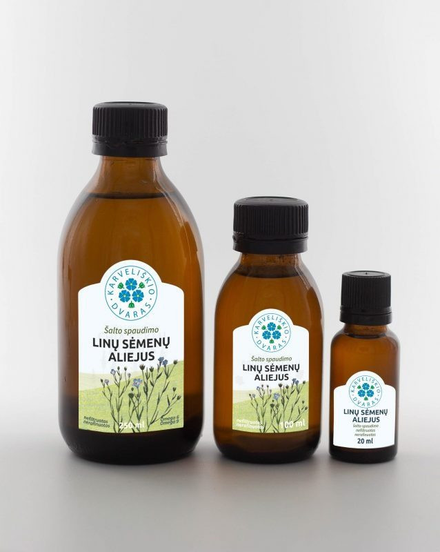 Linų sėmenų aliejus - 250 ml